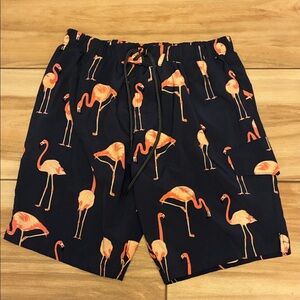 Target Men's Navy Flamingo Swim Trunks